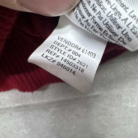 Eddie Bauer cable knit crew neck sweater red classic cotton cashmere men's large - Picture 7 of 9